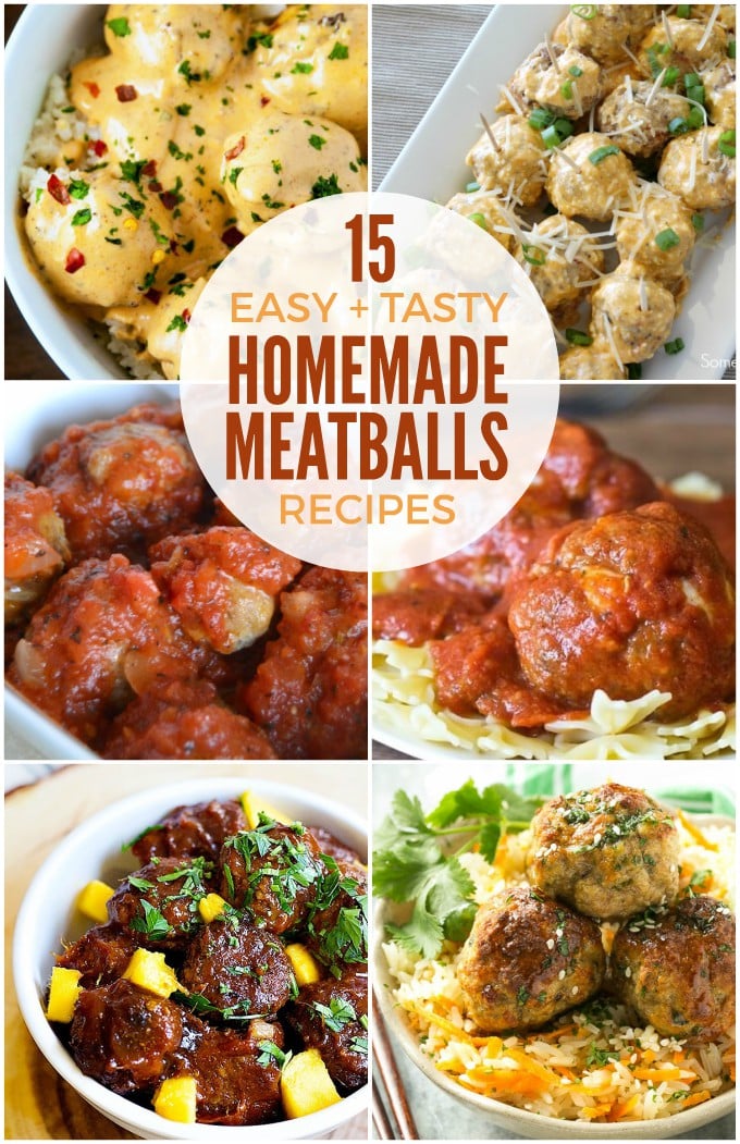 15 Easy Homemade Meatballs Recipes