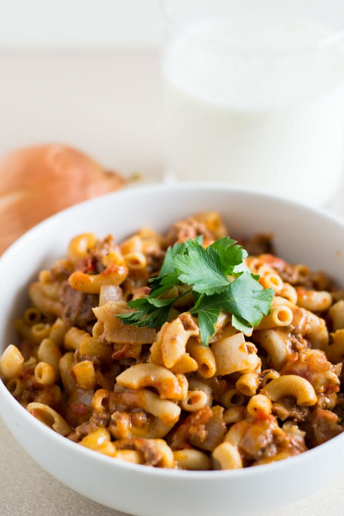 This delicious and simple goulash recipe is a quick 30 minute meal that your whole family will love.