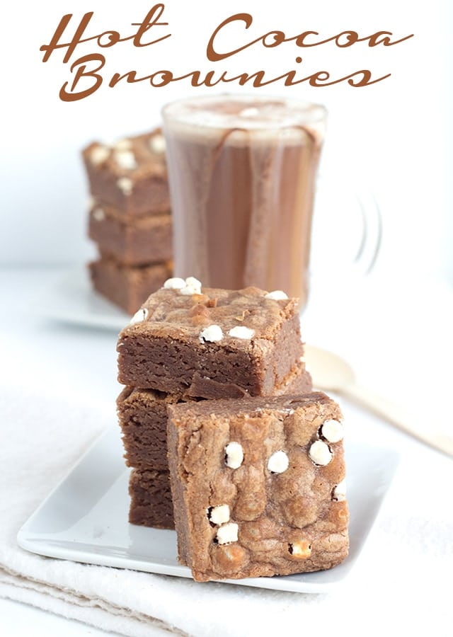 hot cocoa brownies from Cookie Dough and Oven Mitt