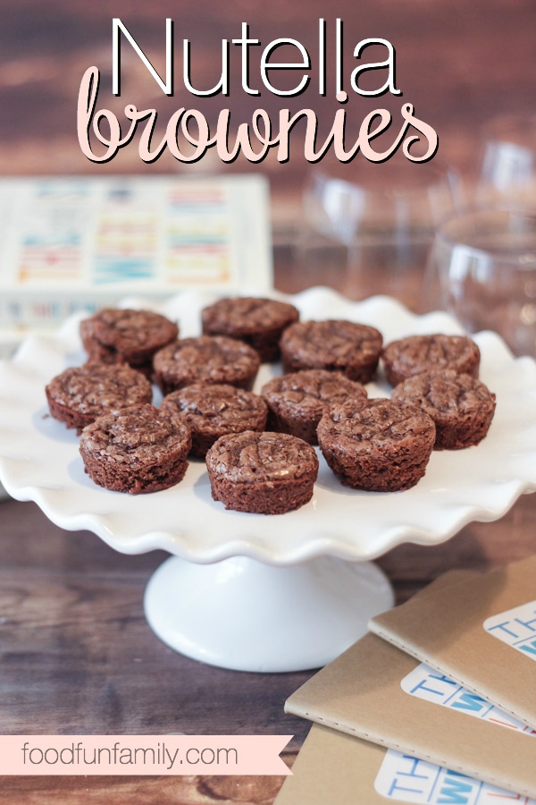 Nutella Brownie Bites by Food Family and Fun