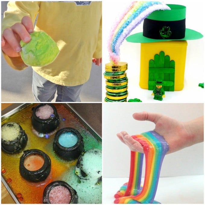 st. patricks day science activities collage 2