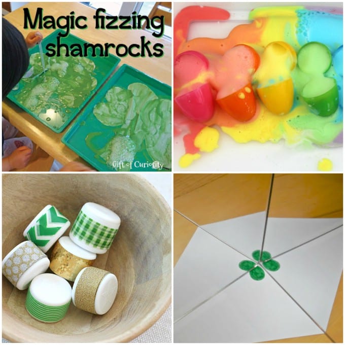 st. patricks day science activities collage 3