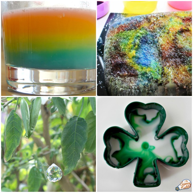 st. patricks day science activities collage 5