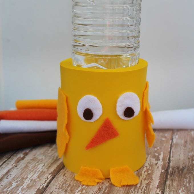 easter chick drink koozie square