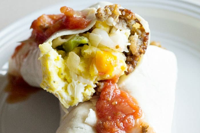 low carb breakfast burrito