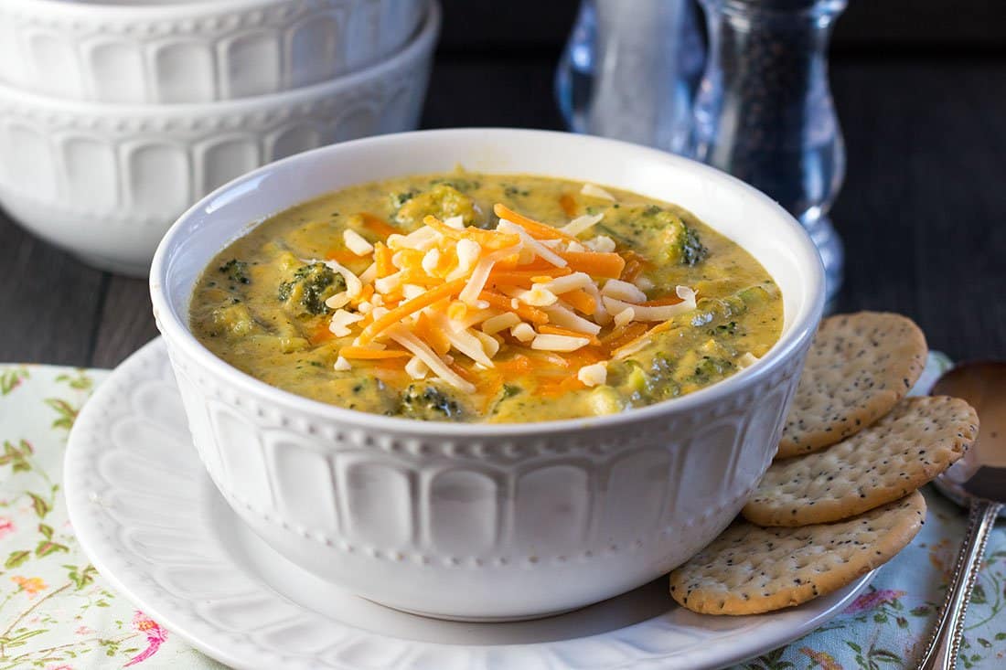 low carb broccoli cheese soup