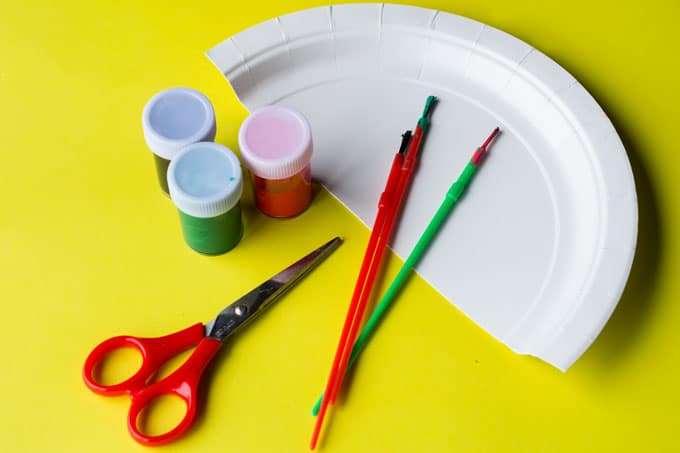 materials for paper plate watermelon craft