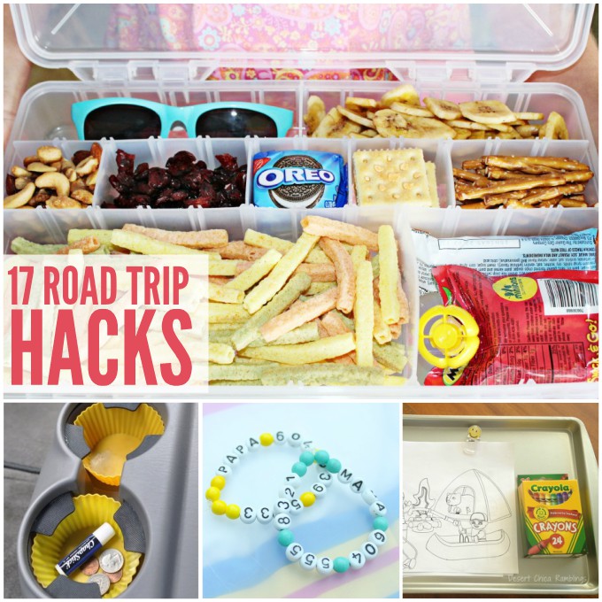 These road trip hacks will save you on your next long car trip with the kids.
