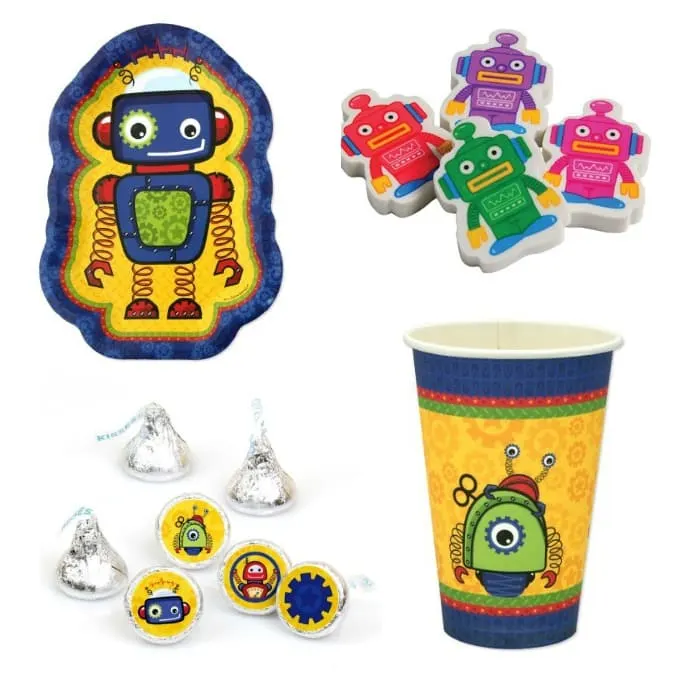 awesome robot party supplies for kids parties