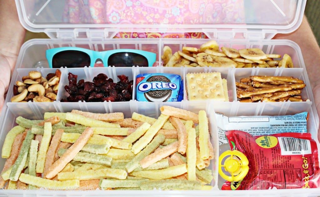 Traveling hack! Snack box, airplane snacks, roadtrip snacks