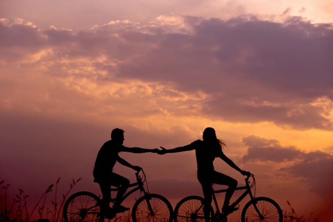 Spring Date Ideas - go on a bike ride together!