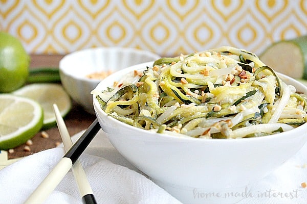 zucchini pad thai