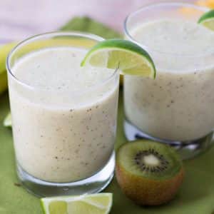 Kiwi Lime Banana Smoothie - Kid Friendly and Delicious!