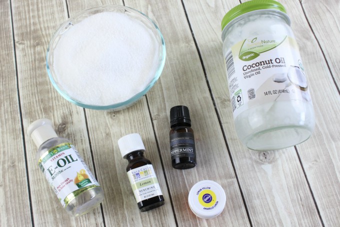 Lemon Mint Sugar Scrub Ingredients