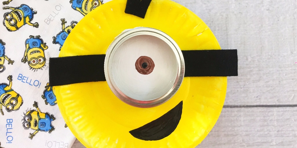 Minion Paper Plate Craft for Kids - Easy Rainy Day Activity