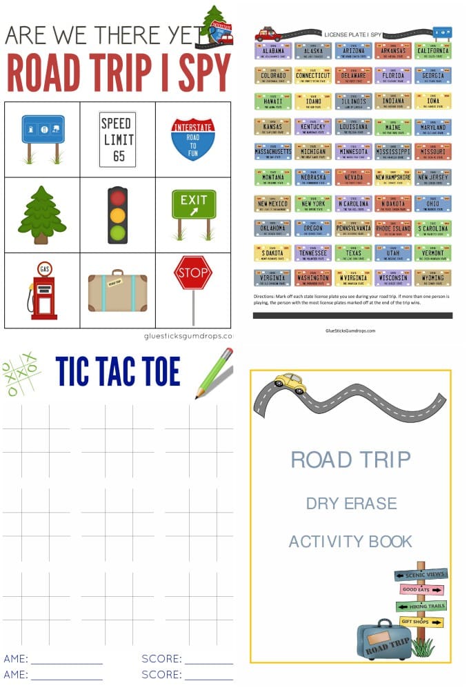 Road Trip Activity Book Printables