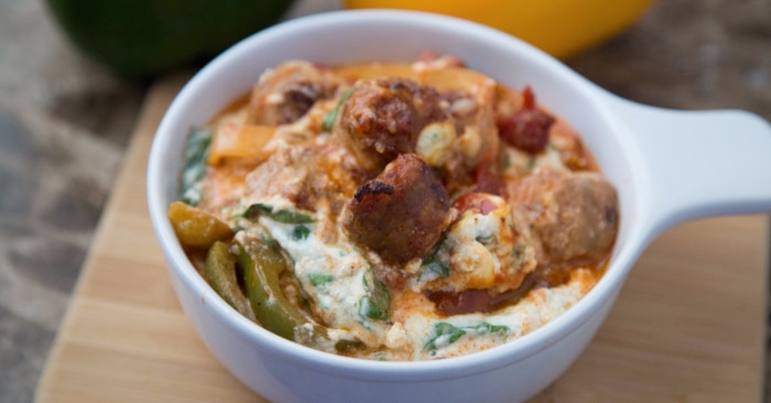 Low Carb Sausage and Spinach Casserole - Lasagna Without the Carbs!