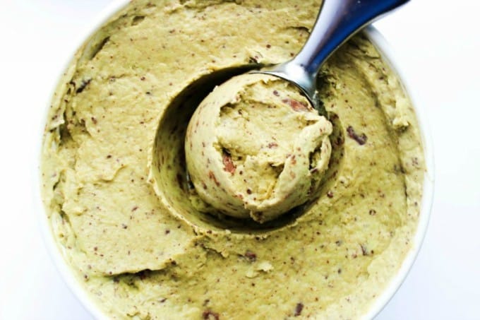 mint chocolate chip avocado ice cream