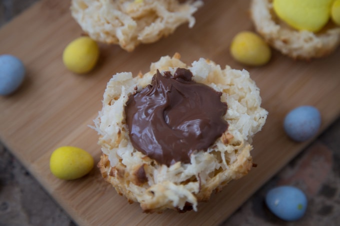 Nutella on Coconut Macaroons