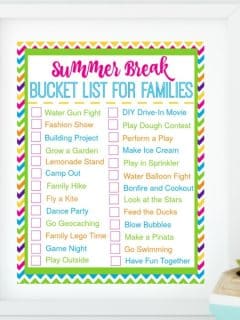 Summer Break Bucket List