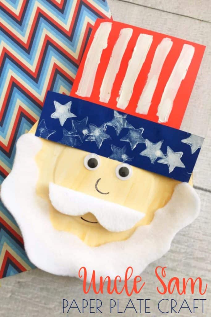 Uncle Sam Paper Plate Craft - Fun and Easy Patriotic Kids Craft