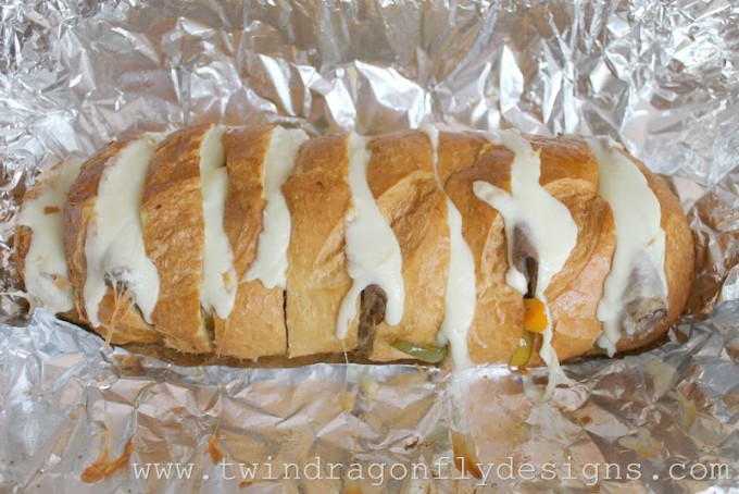 campfire philly cheesesteak sandwich