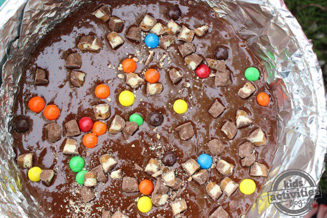 loaded campfire brownies