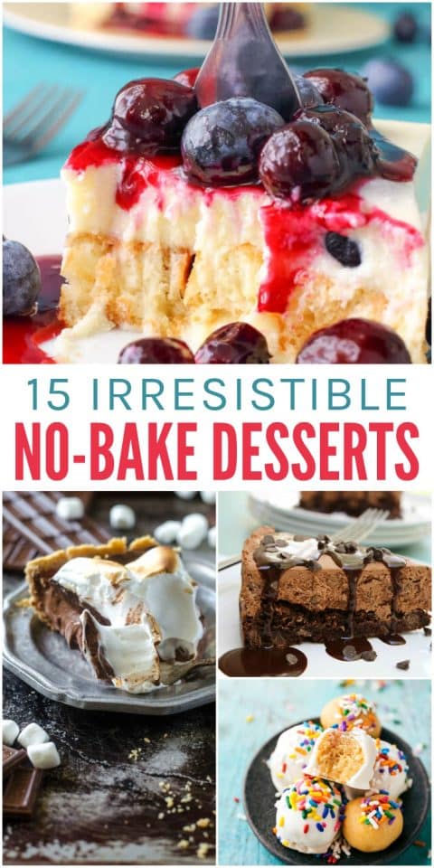 15 Irresistible No Bake Dessert Recipes - Glue Sticks and Gumdrops