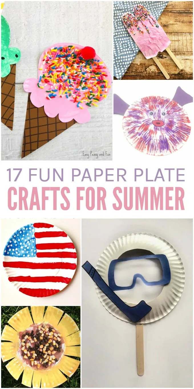 30+ Cute and Easy Summer Paper Plate Crafts for Kids