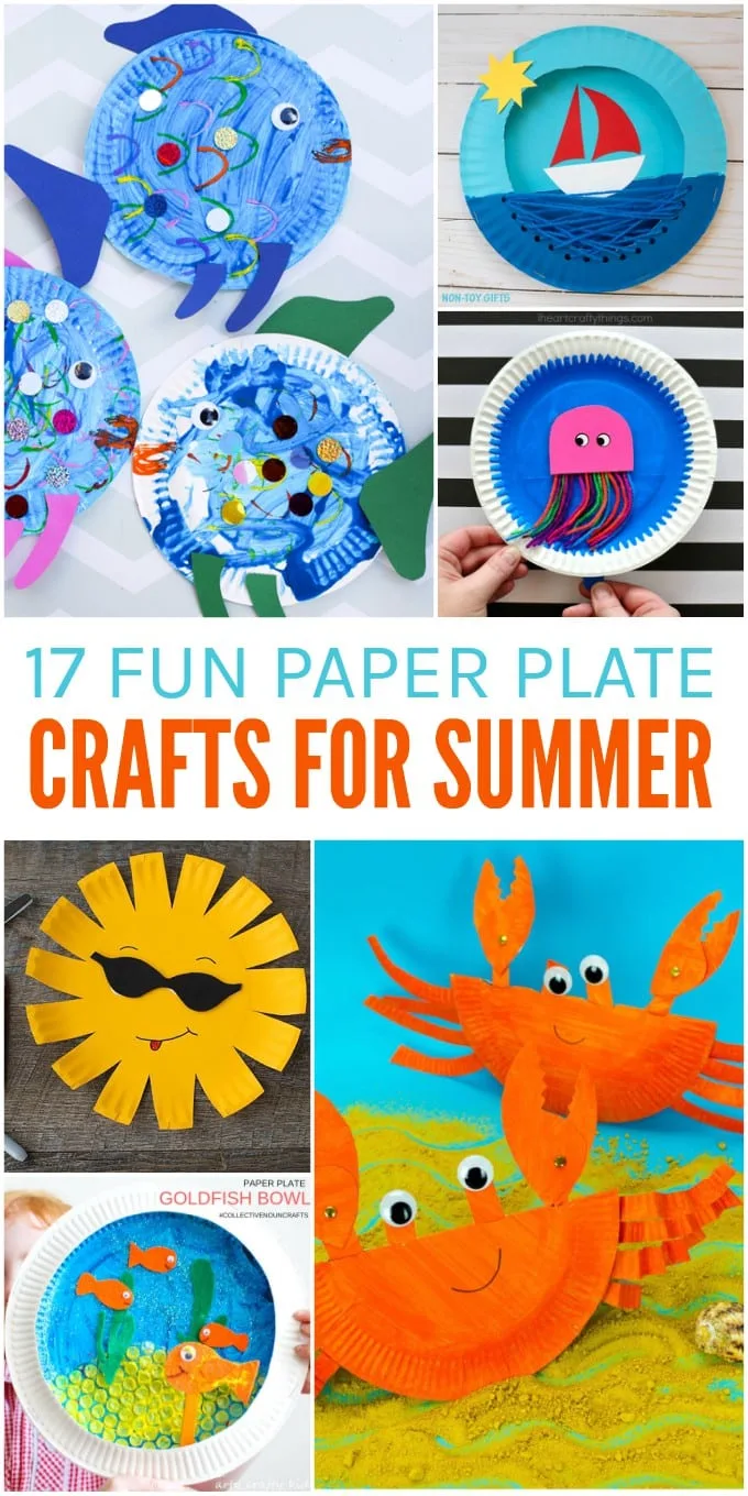 20 Summer Paper Plate Crafts for Kids- A Cultivated Nest