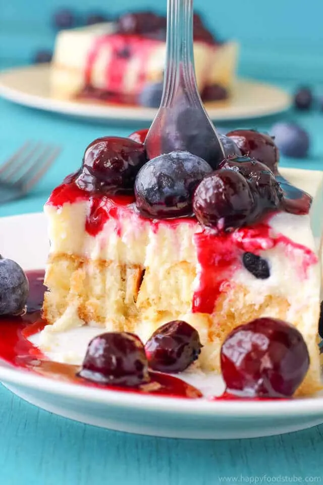 blueberry waffle cake