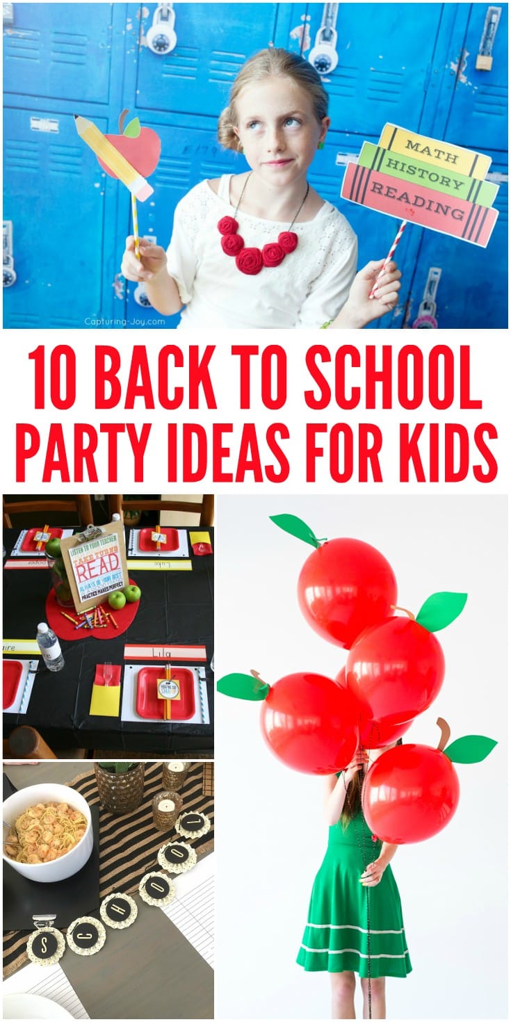 10 Fun Back to School Party Ideas
