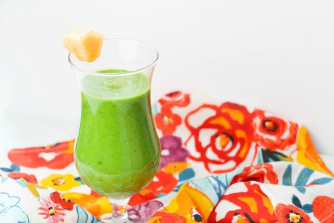 green cantaloupe smoothie drink