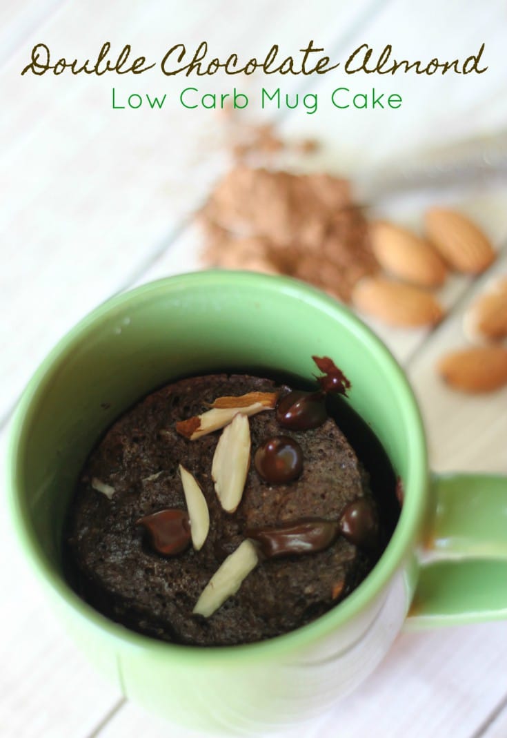 Double Chocolate Almond Low Carb Mug Cake