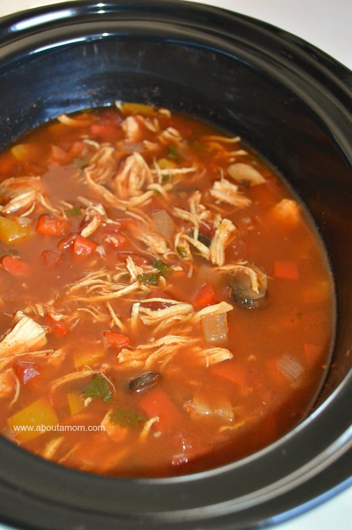 slow cooker chicken fajita soup