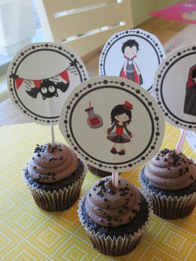 printable halloween cupcake toppers