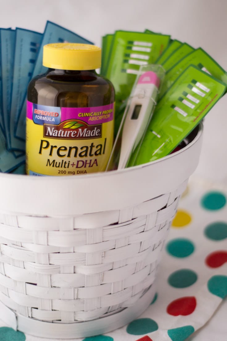 Gift basket idea for women starting fertility treatments