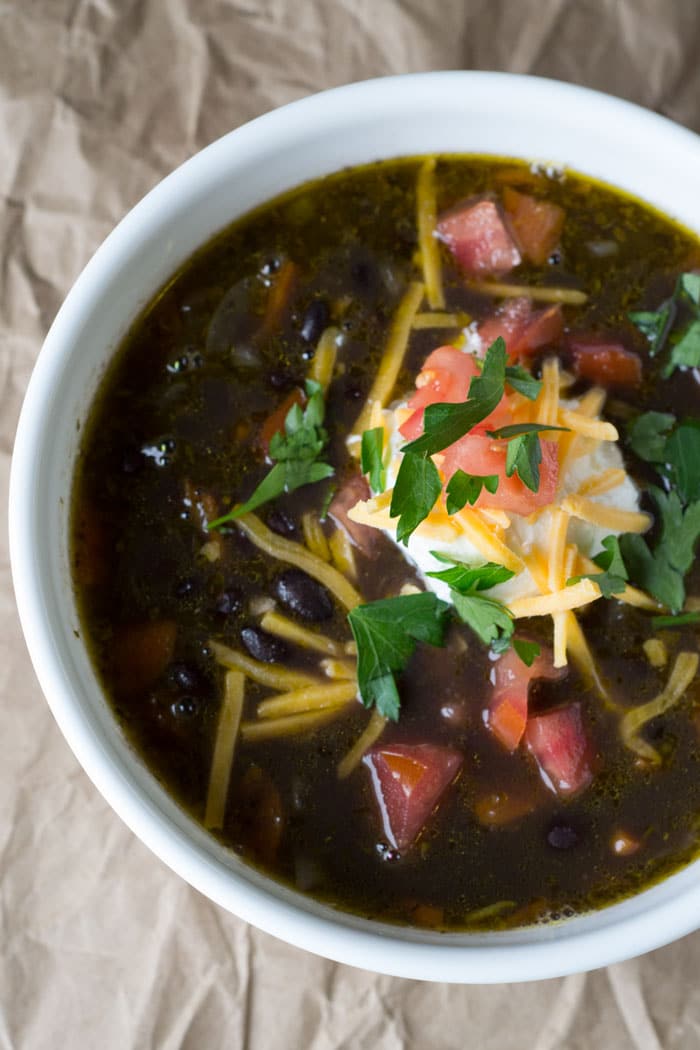 Spicy Black Bean Soup Recipe for a quick weeknight meal