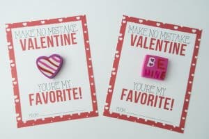 Eraser Classroom Valentines - Free Printables for Valentine's Day