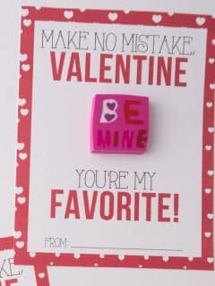 Easy eraser valentines