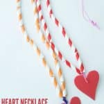 Heart Necklace Craft for Kids