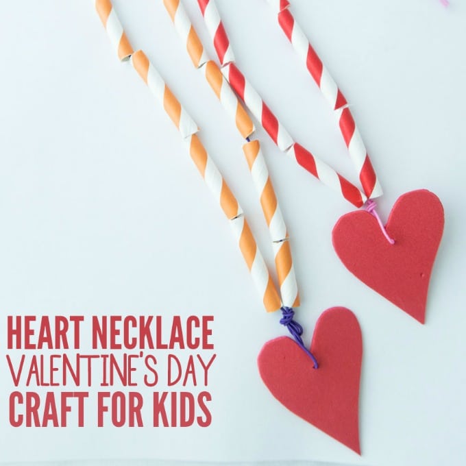 Valentine store necklace craft