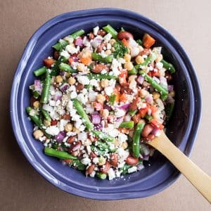 3 bean salad square