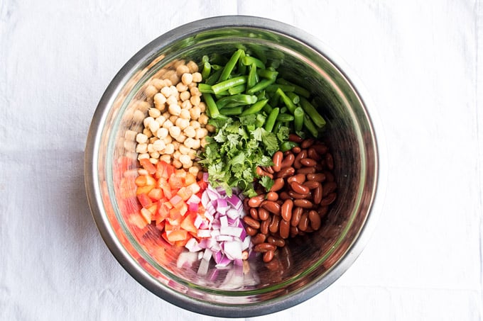 Three Bean Salad Ingredients