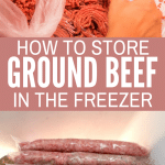 Storing ground beef in freezer bags