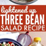Light Three Bean Salad Recipe pin