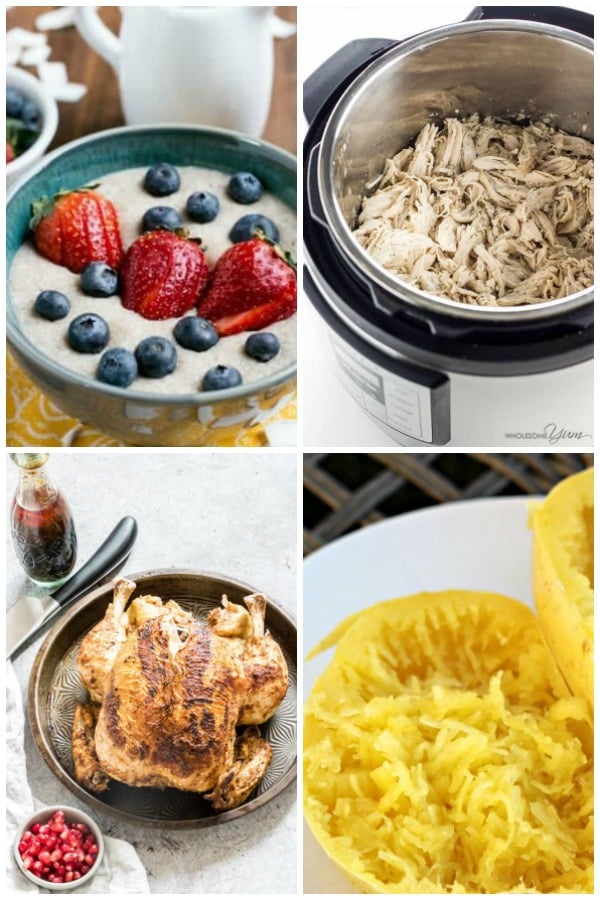 instant pot porridge, instant pot shredded chicken, instant pot whole chicken, instant pot spaghetti squash