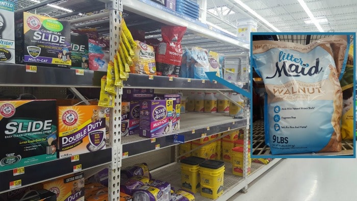 LitterMaid Walnut Cat Litter in Walmart Stores