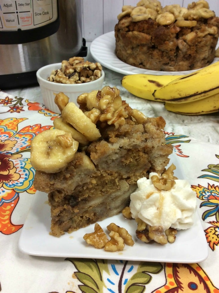 Banana Walnut Instant Pot French Toast Casserole