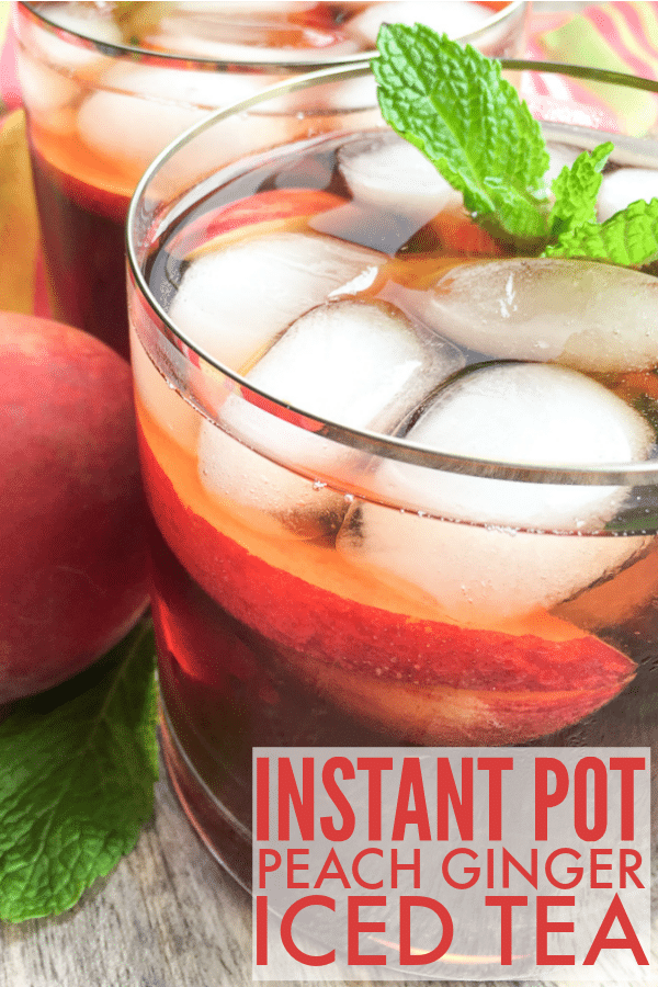 Cool down when the heat's up with our yummy Ginger Peach Iced Tea in the Instant Pot!